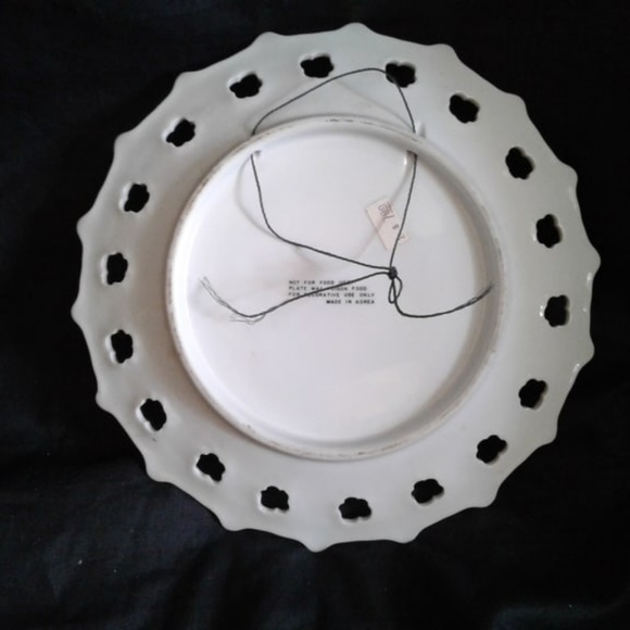 Vintage KENTUCKY Open Lace Porcelain Souvenir Collectible Plate M.C. ART… - Picture 4 of 5